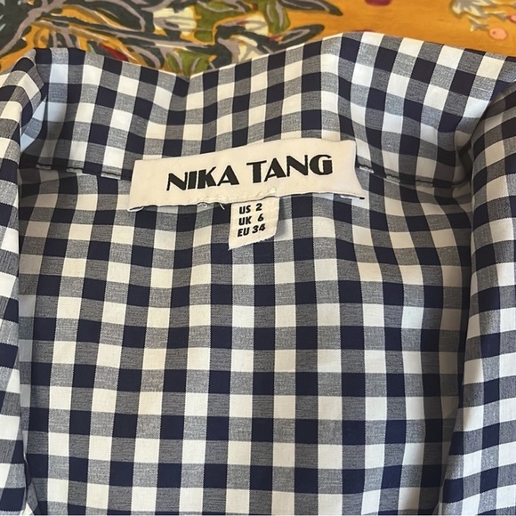 Nika Tang high waisted pants and cropped top gingham set - Picture 9 of 10